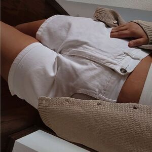 Women's White Shorts